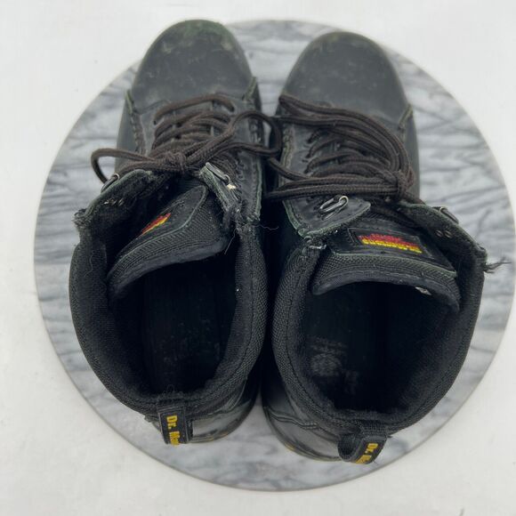 Dr Martens Men 8 Boots Black Industrial Steel Toe Safety Slip Resistant Work main image 10